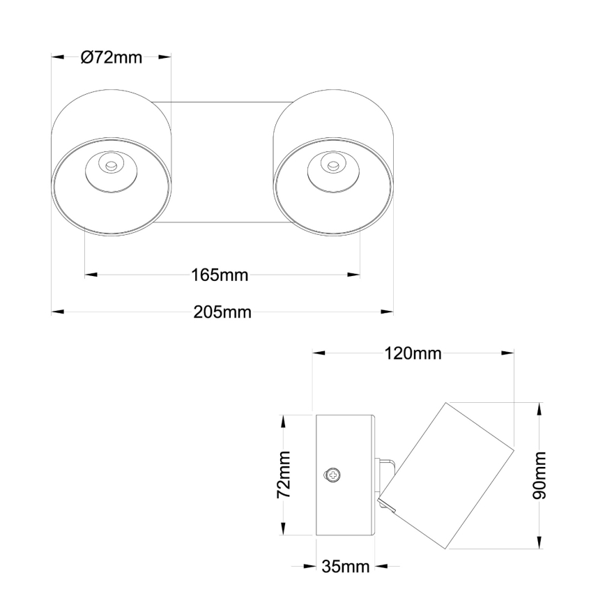 Globo - LED-spot 2xLED/6W/230V