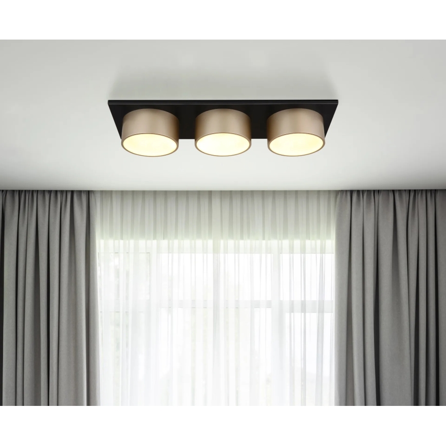 Globo - LED-plafondlamp LED/24W/230V 3000K 58x20 cm beige