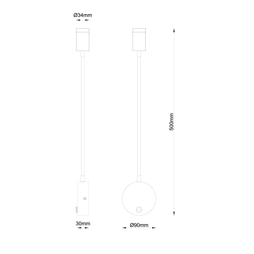 Globo - Flexibele LED-lamp LED/3W/230V