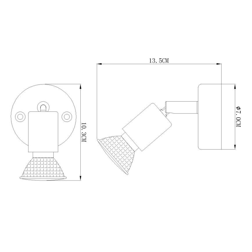 Globo - LED Wandspot 1xGU10/3W/230V