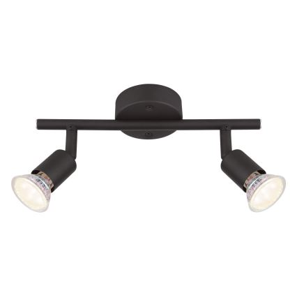 Globo - LED spot 2xGU10/3W/230V zwart