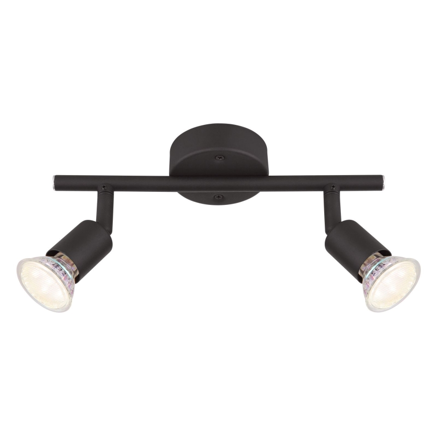 Globo - LED spot 2xGU10/3W/230V zwart