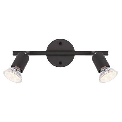 Globo - LED spot 2xGU10/3W/230V zwart