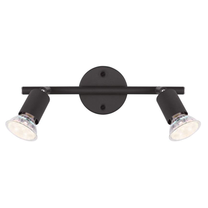Globo - LED spot 2xGU10/3W/230V zwart