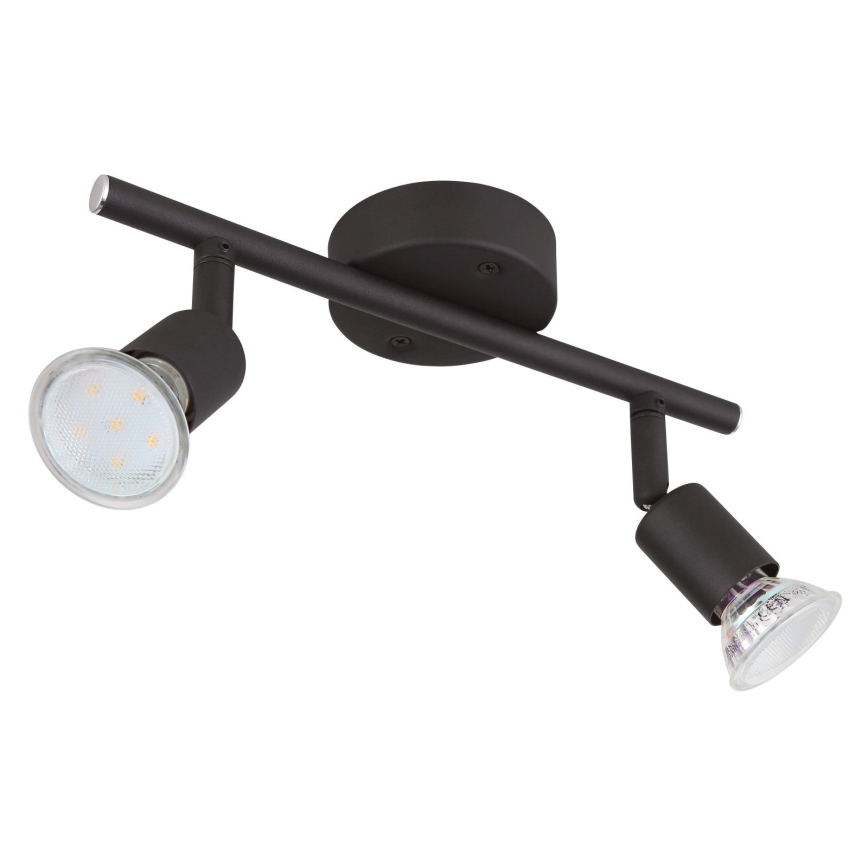 Globo - LED spot 2xGU10/3W/230V zwart