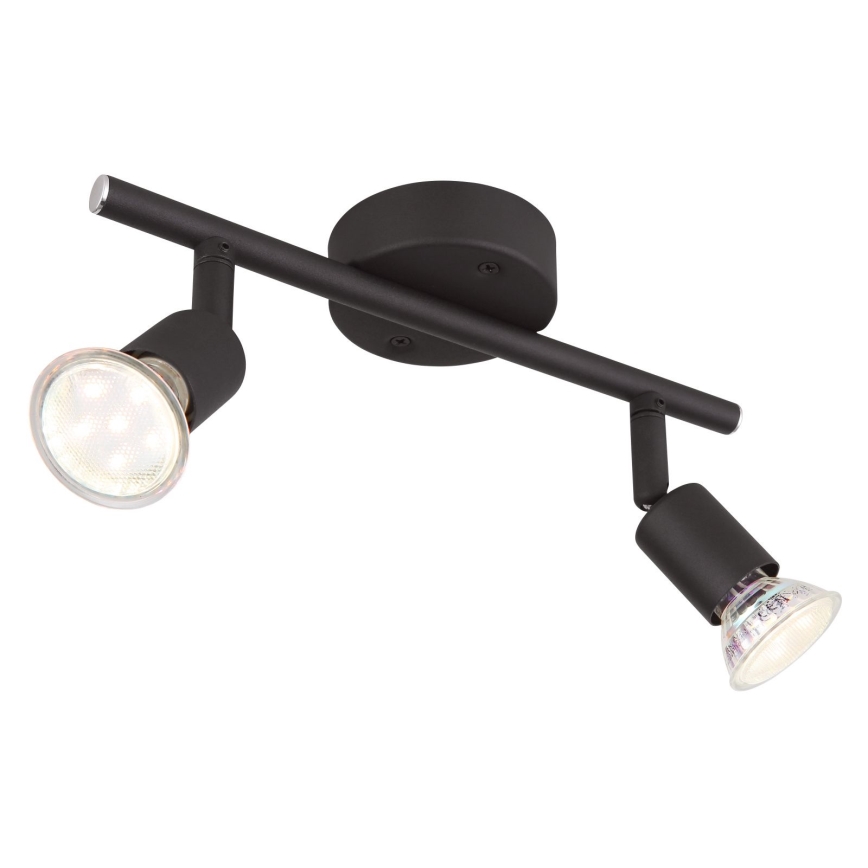Globo - LED spot 2xGU10/3W/230V zwart