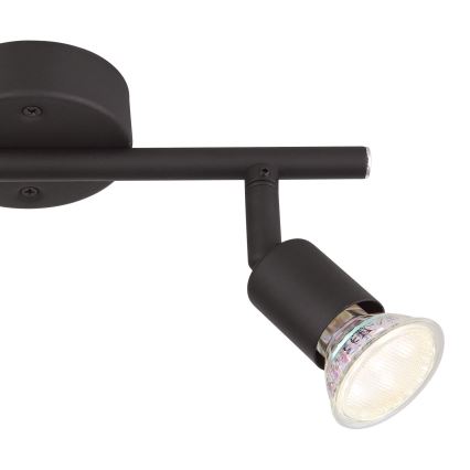 Globo - LED spot 2xGU10/3W/230V zwart