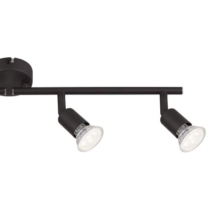 Globo - LED spot 4xGU10/3W/230V zwart