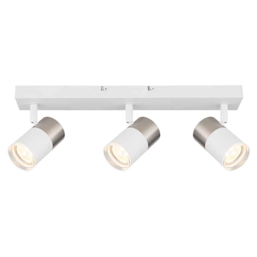 Globo - Spot 3xGU10/25W/230V wit/mat chroom