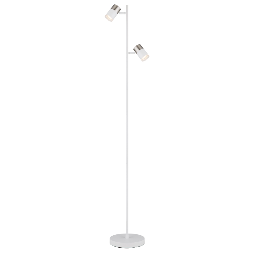 Globo - Staande Lamp 2xGU10/5W/230V wit/mat chroom