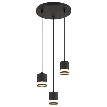 Globo - LED Hanglamp aan een koord 3xGX53/7W/230V 3000K zwart