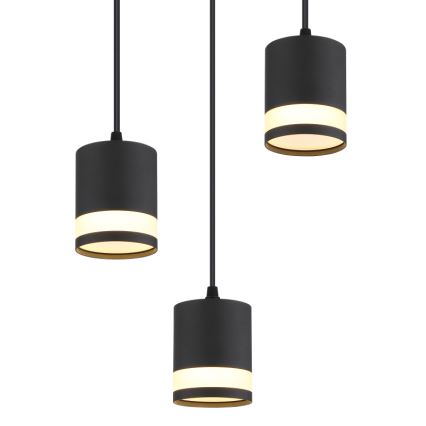 Globo - LED Hanglamp aan een koord 3xGX53/7W/230V 3000K zwart