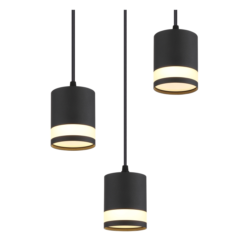 Globo - LED Hanglamp aan een koord 3xGX53/7W/230V 3000K zwart