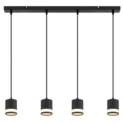 Globo - LED Hanglamp aan een koord 4xGX53/7W/230V 3000K zwart