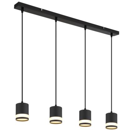 Globo - LED Hanglamp aan een koord 4xGX53/7W/230V 3000K zwart