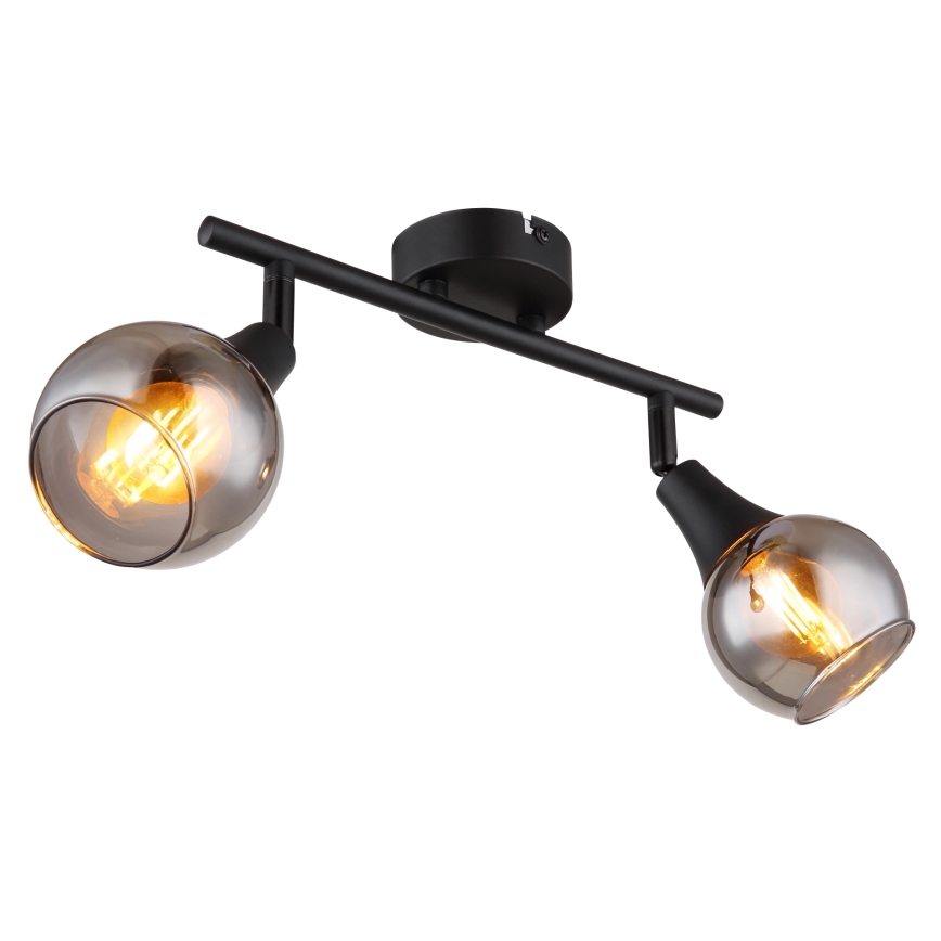 Globo - Spot 2xE14/40W/230V zwart