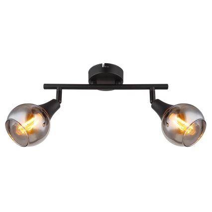 Globo - Spot 2xE14/40W/230V zwart