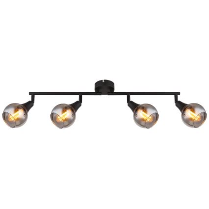 Globo - Spot 4xE14/40W/230V zwart
