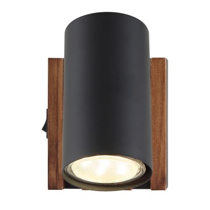 Globo - Wandspot 1xGU10/25W/230V zwart