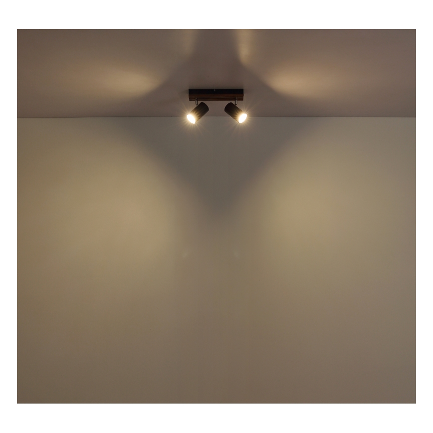 Globo - Spot 2xGU10/25W/230V zwart