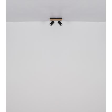 Globo - Spot 2xGU10/25W/230V zwart