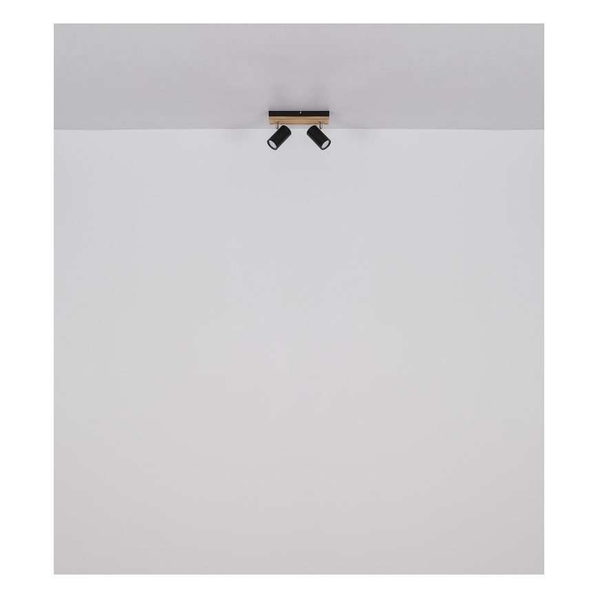 Globo - Spot 2xGU10/25W/230V zwart
