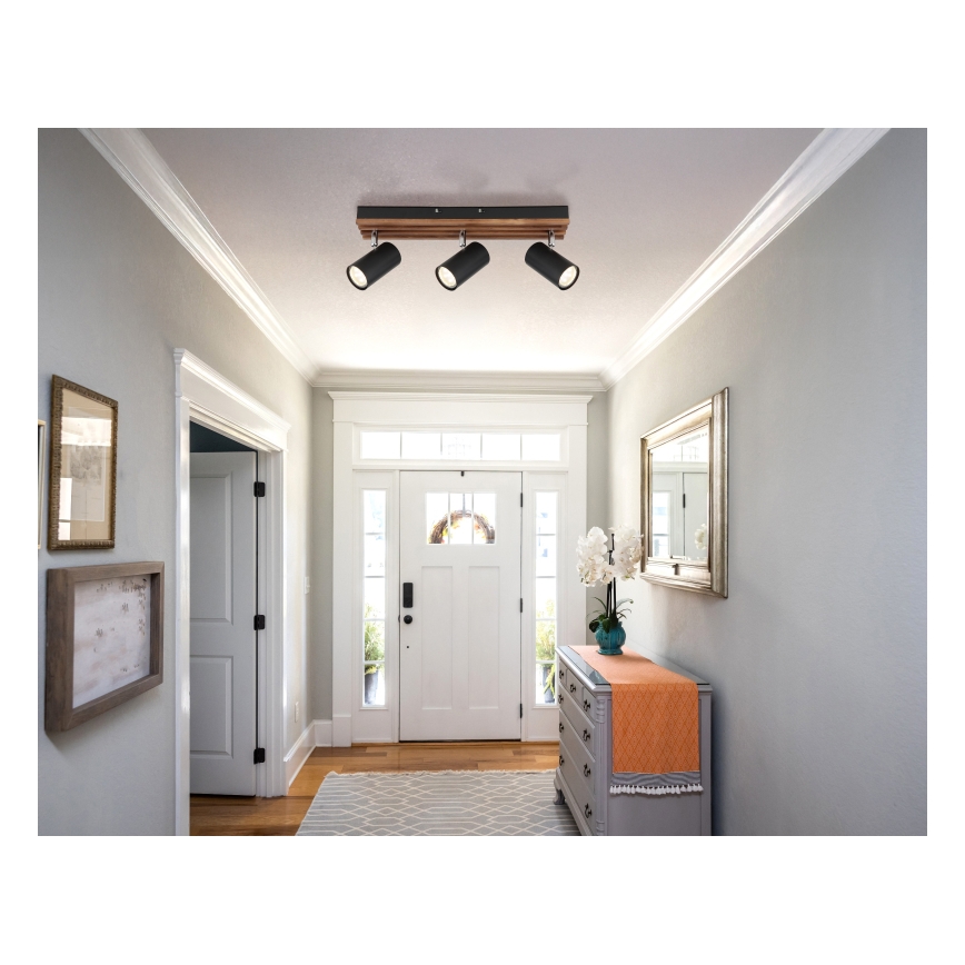 Globo - Spot 3xGU10/25W/230V zwart