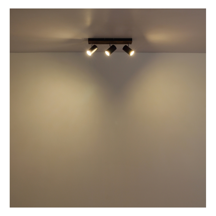 Globo - Spot 3xGU10/25W/230V zwart