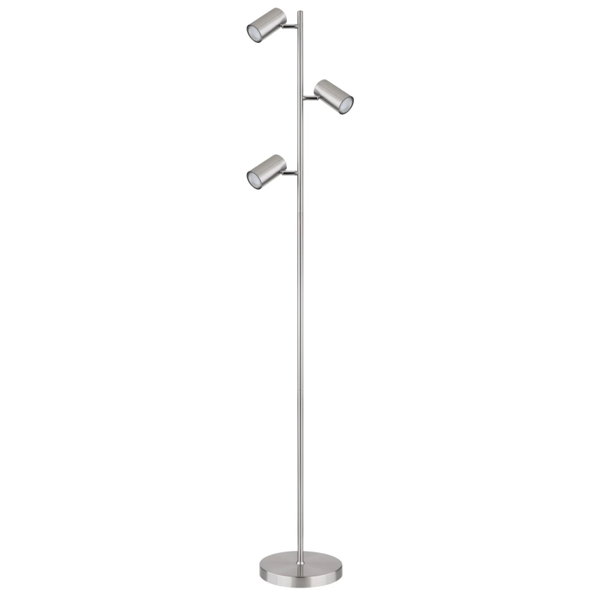 Globo - Staande Lamp 3xGU10/5W/230V mat chroom