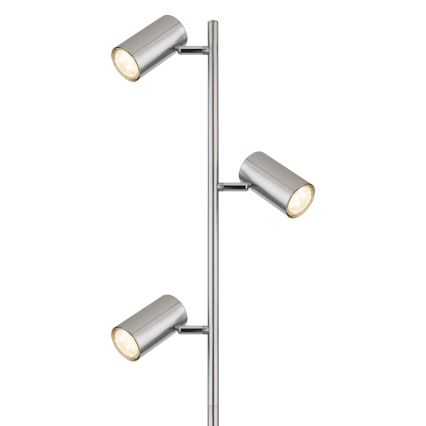 Globo - Staande Lamp 3xGU10/5W/230V mat chroom