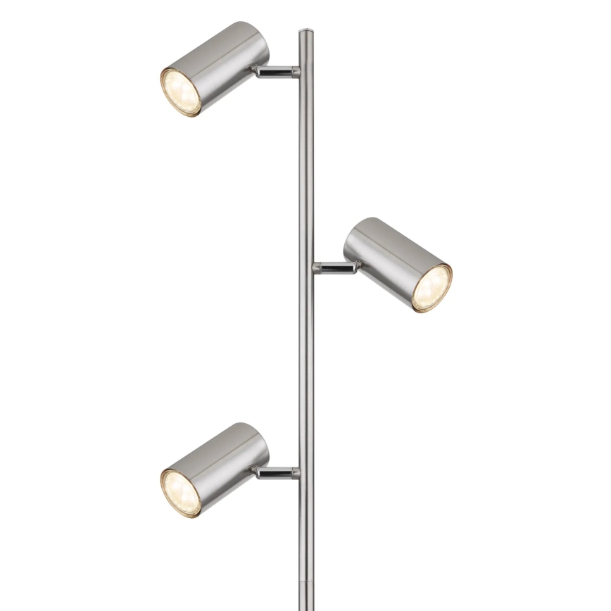 Globo - Staande Lamp 3xGU10/5W/230V mat chroom
