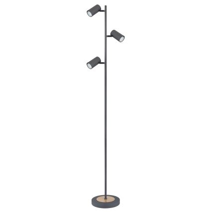 Globo - Staande Lamp 3xGU10/5W/230V grijs