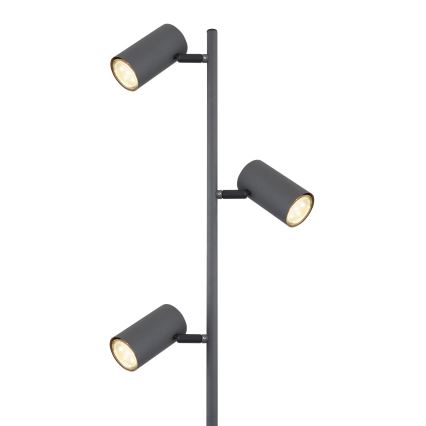 Globo - Staande Lamp 3xGU10/5W/230V grijs