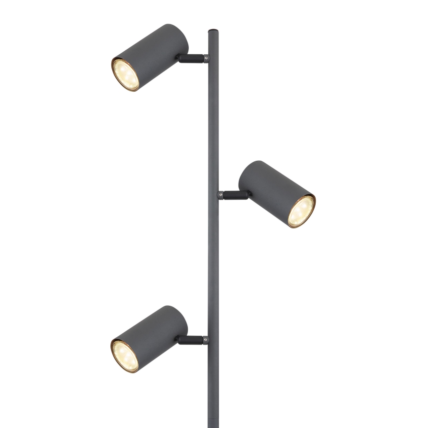 Globo - Staande Lamp 3xGU10/5W/230V grijs