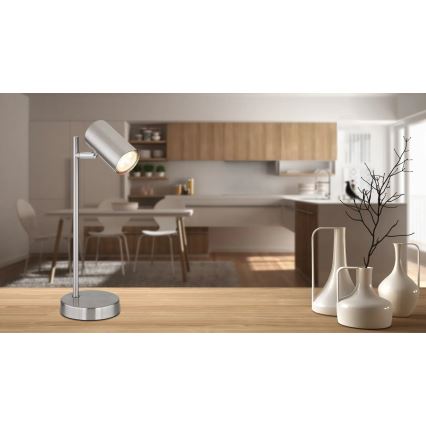 Globo - Tafellamp 1xGU10/5W/230V mat chroom