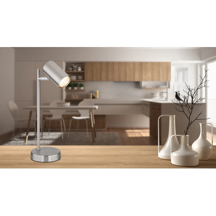 Globo - Tafellamp 1xGU10/5W/230V mat chroom