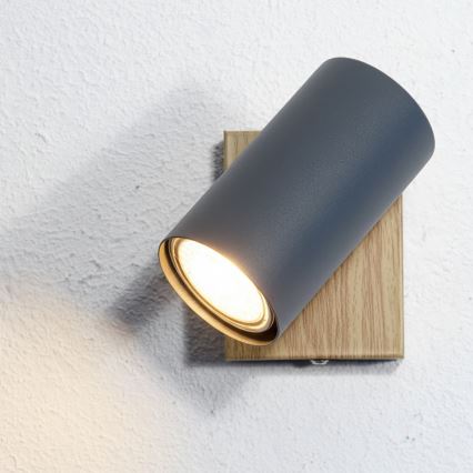 Globo - Wand Spot 1xGU10/25W/230V grijs/bruin