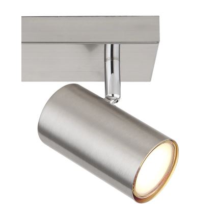 Globo - Spot 2xGU10/25W/230V mat chroom