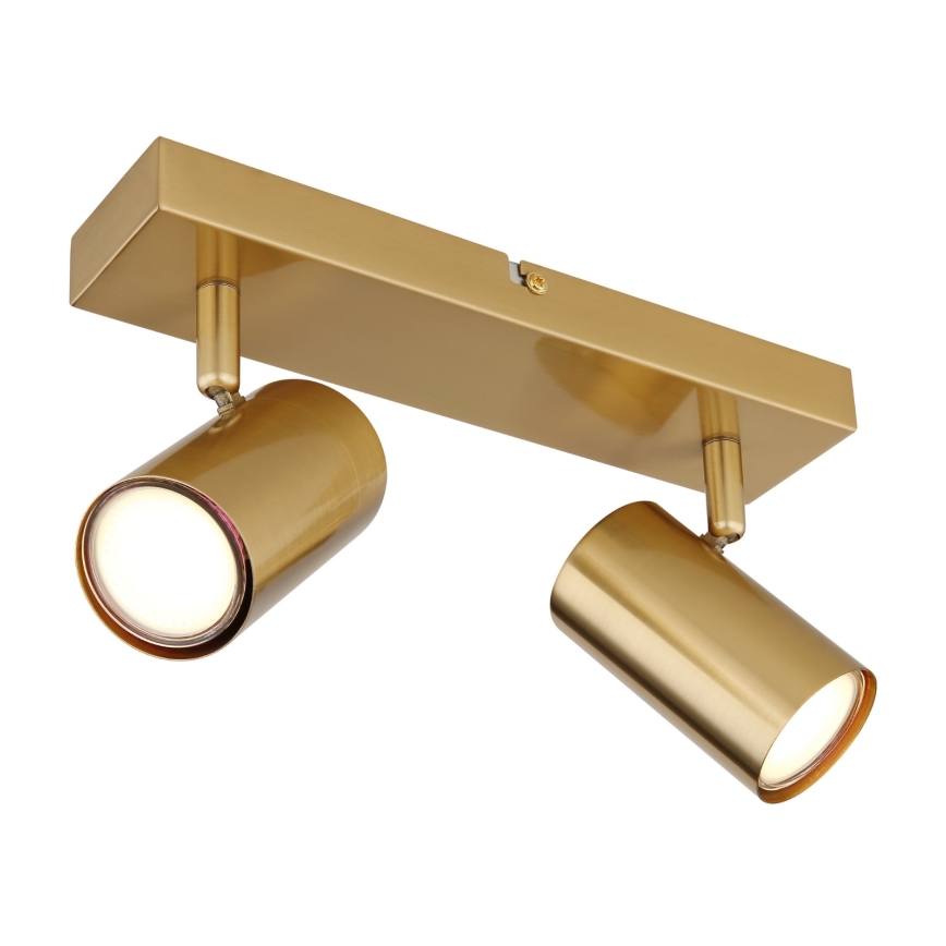 Globo - Spot 2xGU10/35W/230V goud