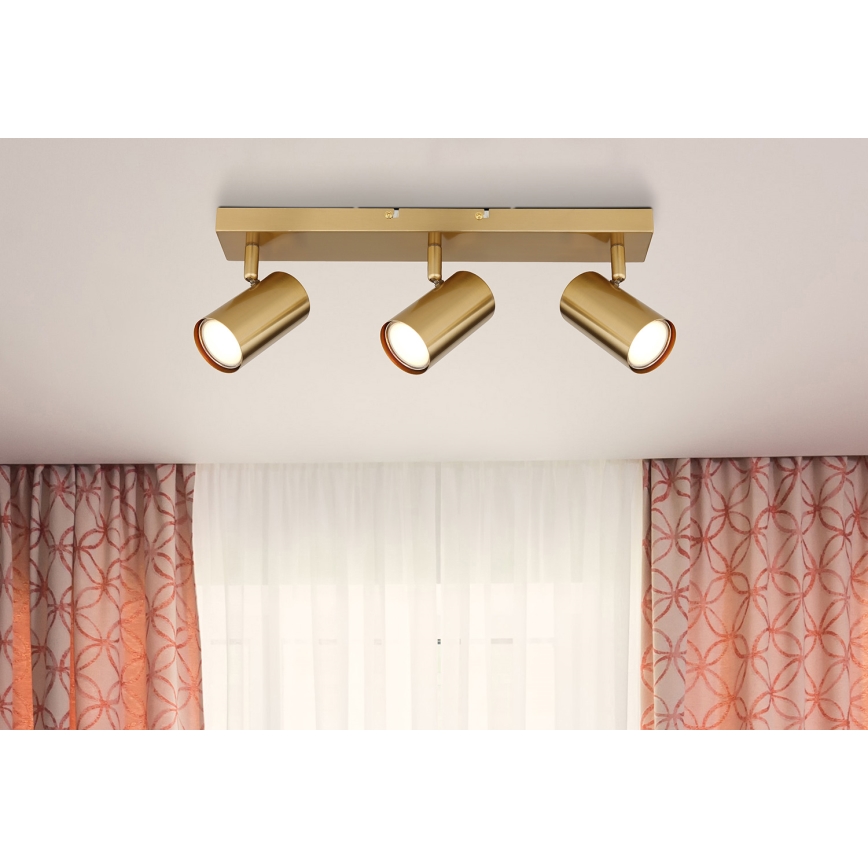 Globo - Spot 3xGU10/35W/230V goud