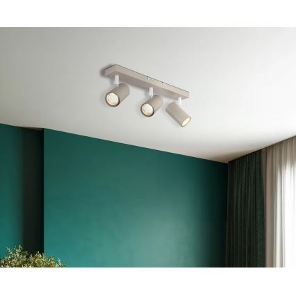 Globo - Spotarmatuur 3xGU10/35W/230V beige