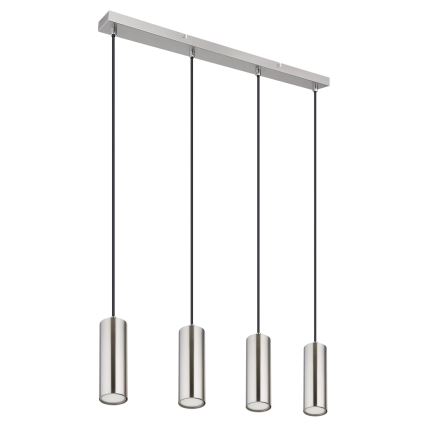 Globo - Hanglamp aan een koord 4xGU10/35W/230V mat chroom