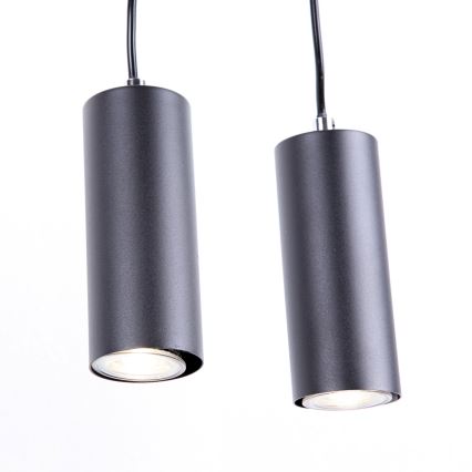 Globo - Hanglamp aan kabel 4xGU10/35W/230V zwart