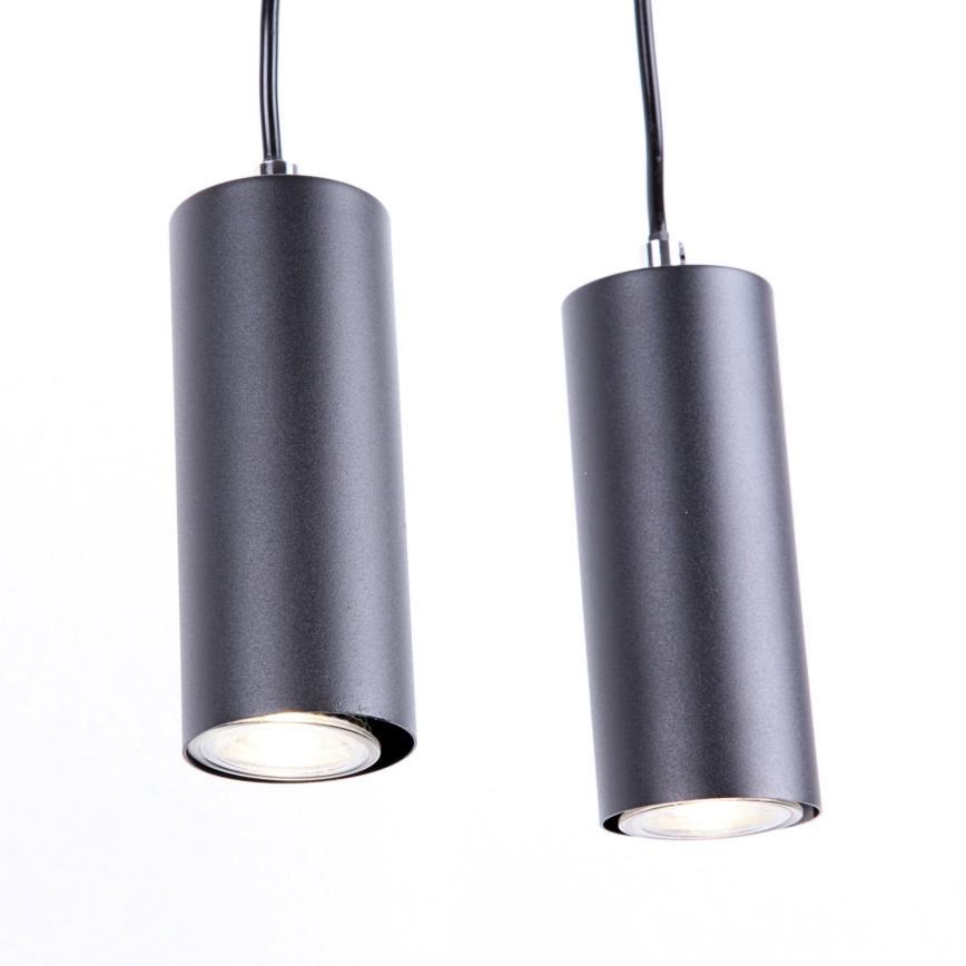 Globo - Hanglamp aan kabel 4xGU10/35W/230V zwart