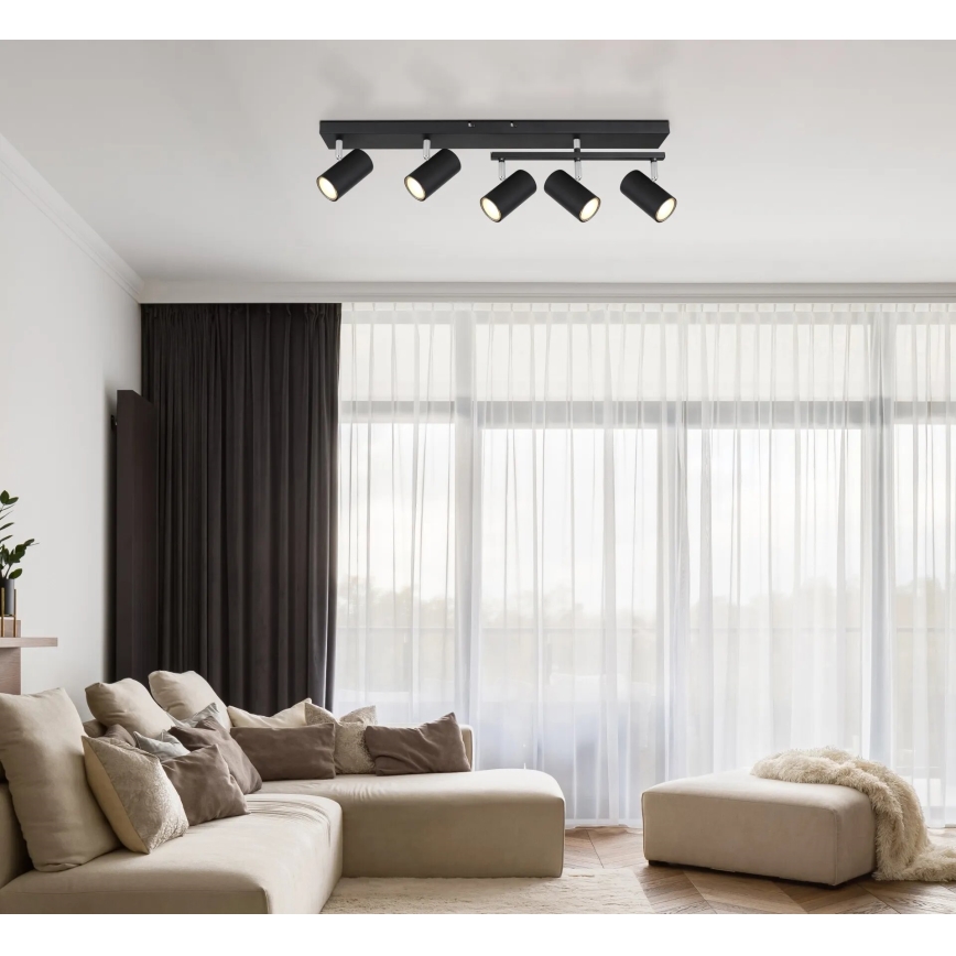 Globo - Spot 5xGU10/35W/230V zwart