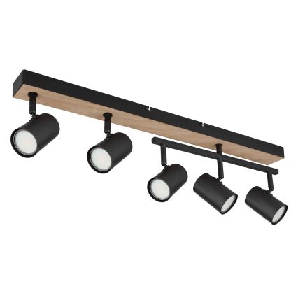 Globo - Spot 5xGU10/35W/230V zwart/bruin