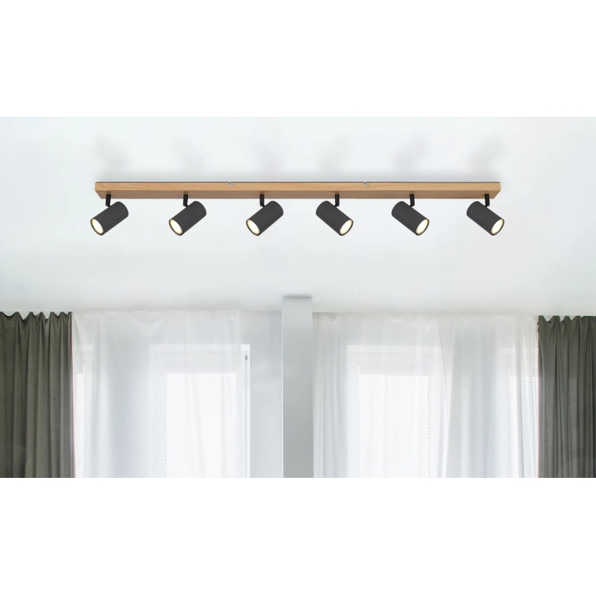 Globo - Spot 6xGU10/35W/230V bruin/zwart