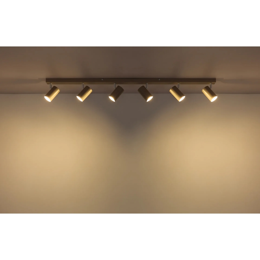 Globo - Spotarmatuur 6x GU10/35W/230V beige