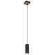 Globo - Hanglamp aan een koord 1xGU10/35W/230V zwart/bruin