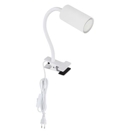 Globo - Flexibele lamp met clip 1xGU10/25W/230V wit